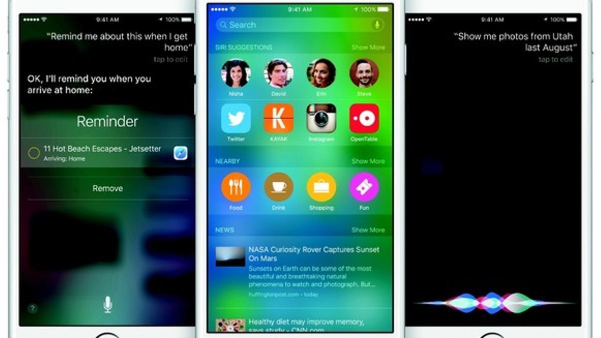 Novedades del iOS 9 de Apple.