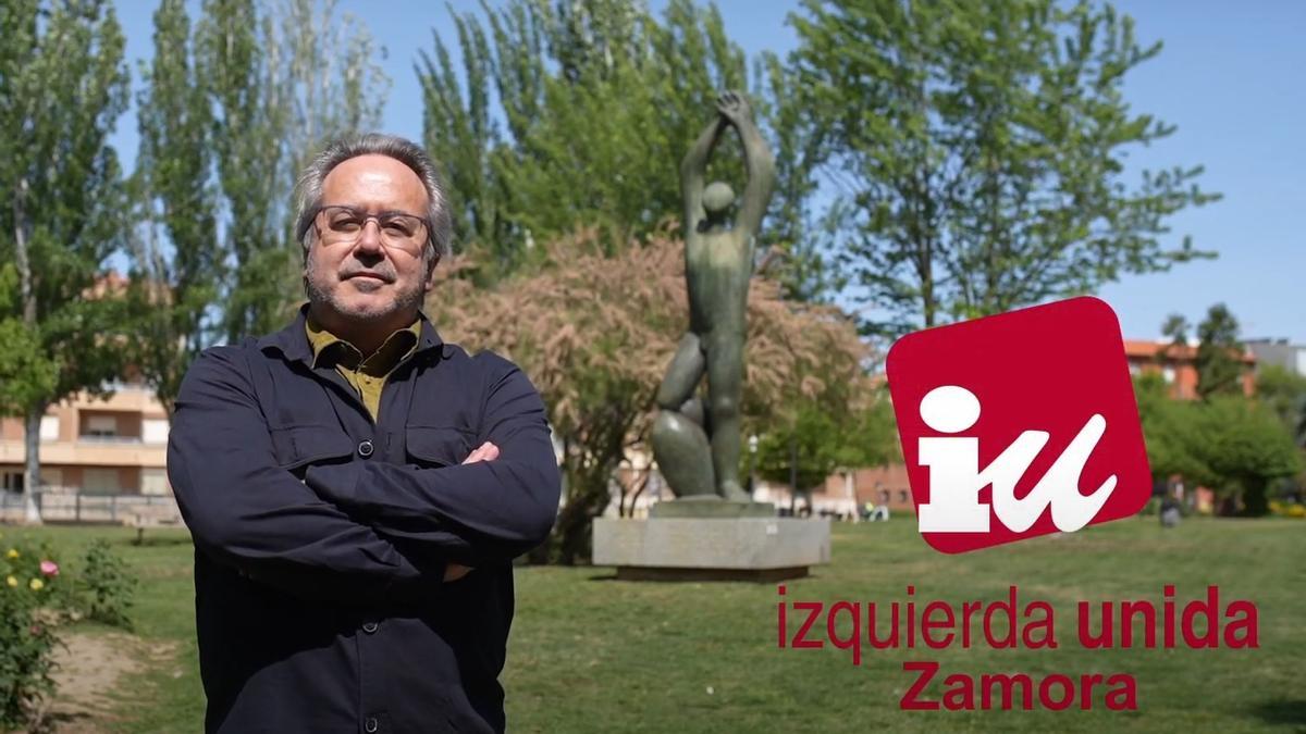 Francisco Guarido en el spot promocional de Izquierda Unida Zamora
