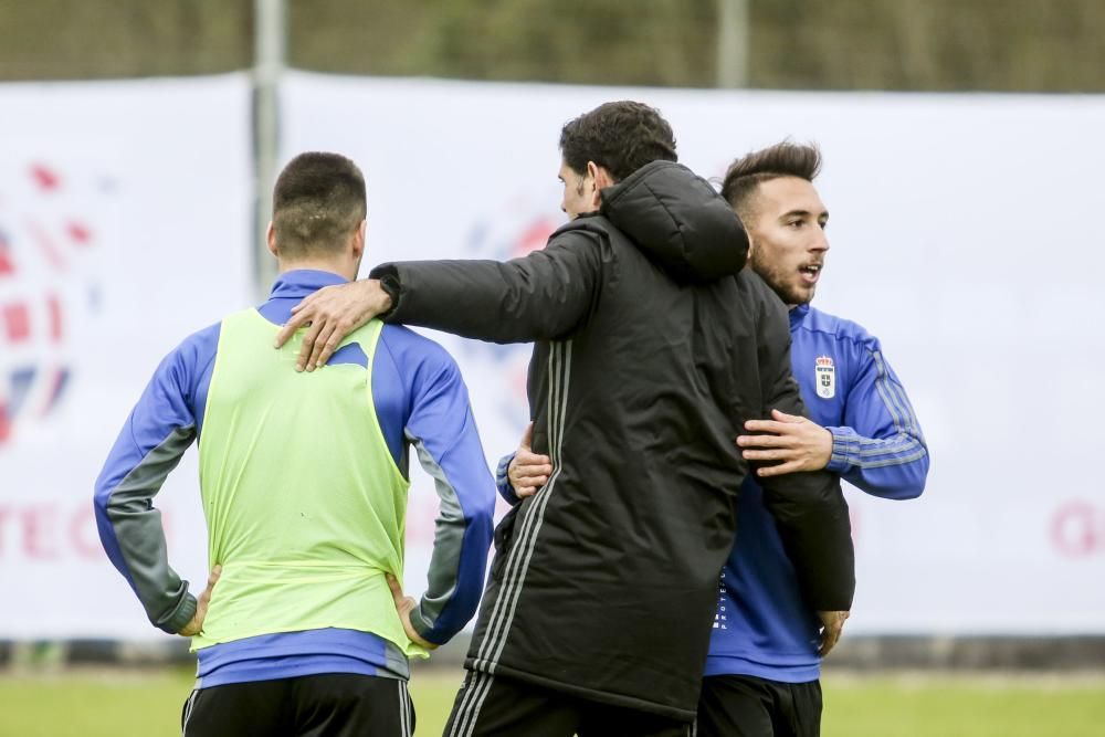 Entrenamiento del Real Oviedo en El Requexón