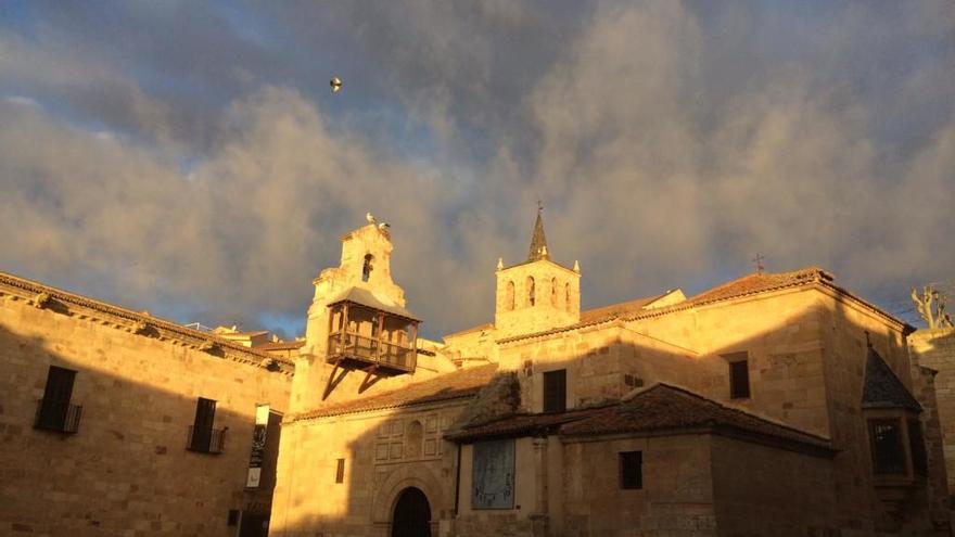 La iglesia de Santa Lucía de Zamora, esta mañana.