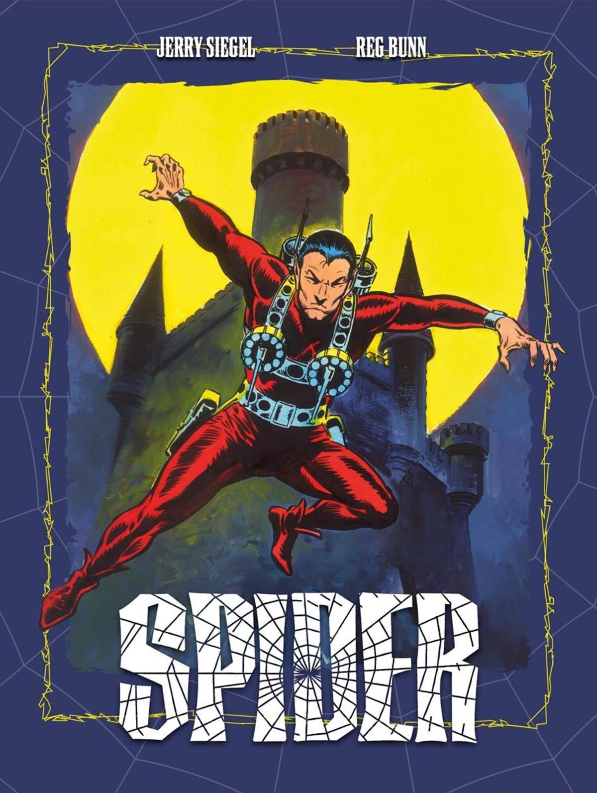 Portada de "Spider", de Jerry Siegel y Reg Bunn.