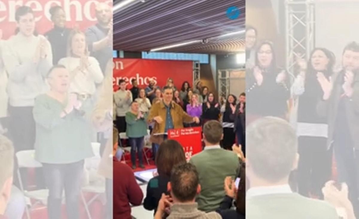 Expulsada una joven del mitin del PSOE en Teruel por insultar a Pedro Sánchez