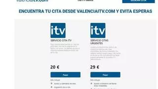 La Generalitat denuncia una web fraudulenta que cobra por conseguir citas para las ITV