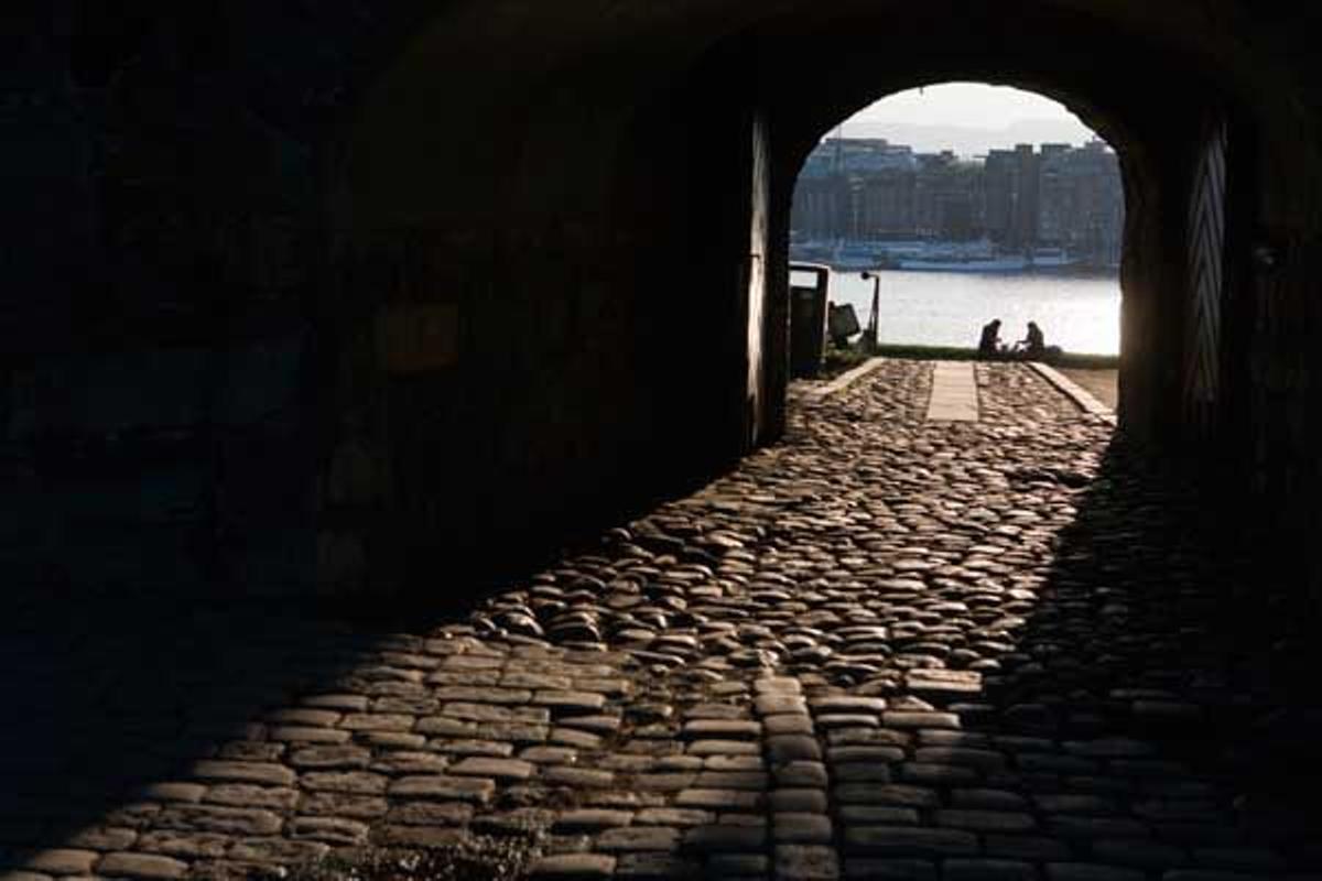 Vista de la puerta de entrada a la Fortaleza de Akershus