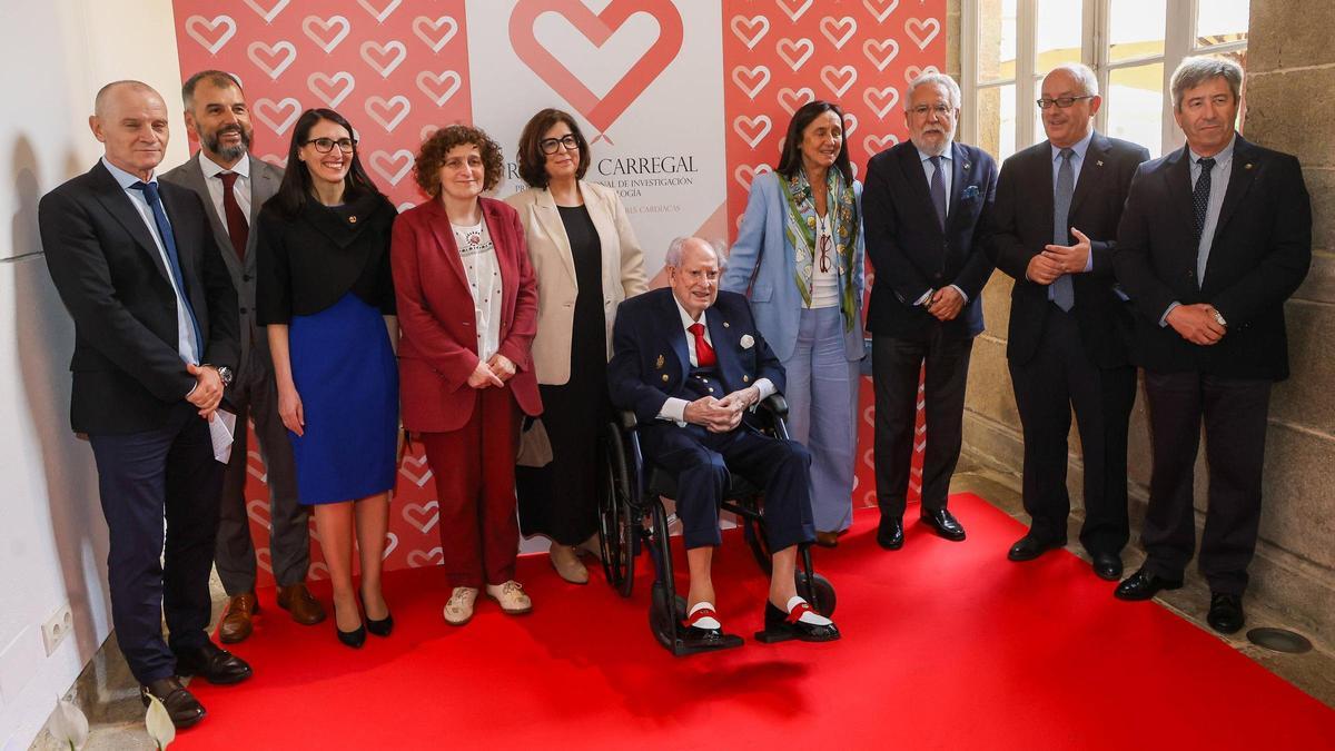 Acto de entrega, este lunes, del Premio Ramiro Carregal de Investigación en Cardiología ‘Enfermedades valvulares cardíacas’.