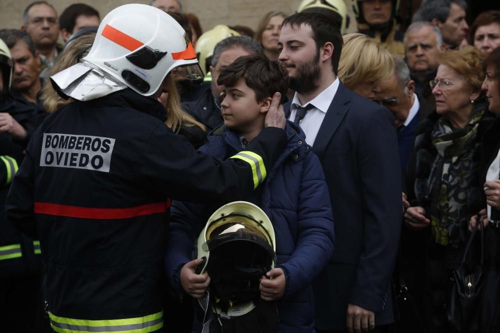 Funeral por Eloy Palacio, bombero fallecido en Oviedo