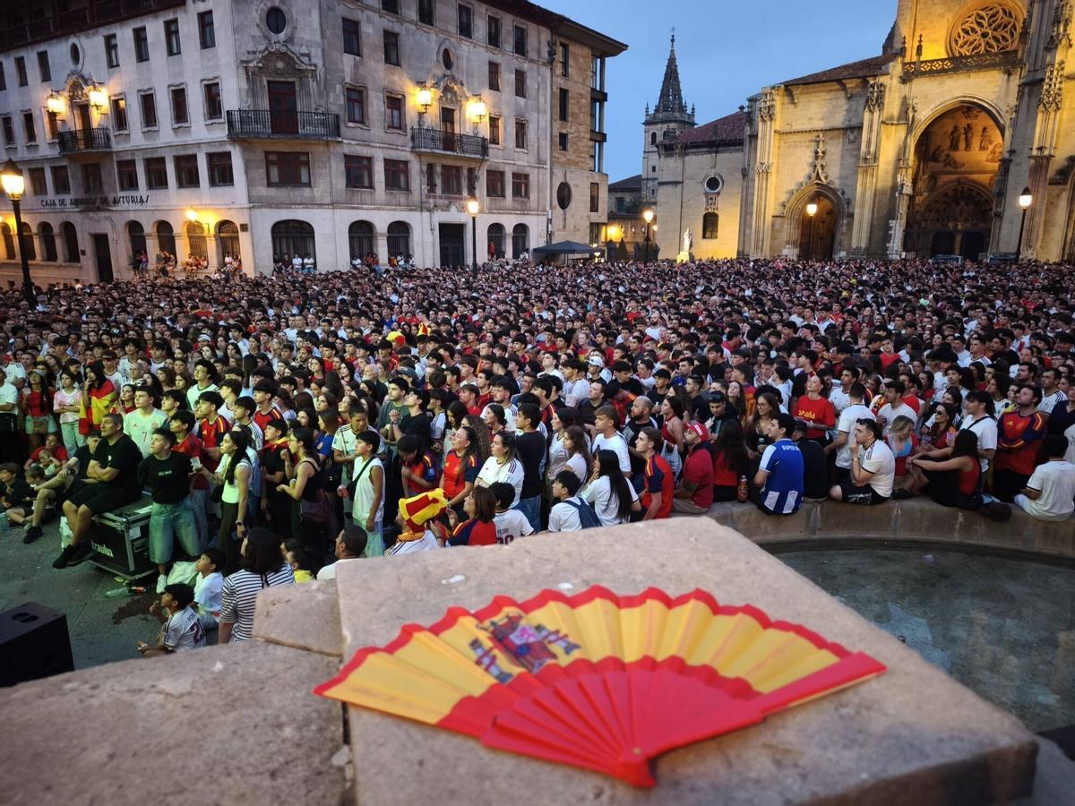 Así se vivió el partido de España contra Francia en Oviedo