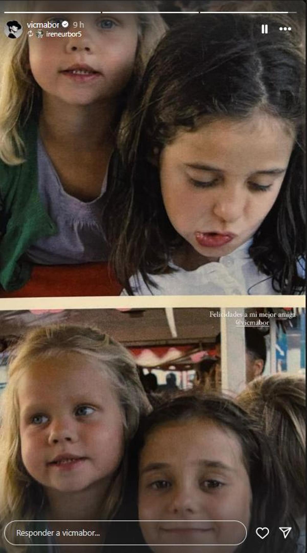 Victoria Federica ha compartido en un storie la felicitación de su prima Irene Urdangarín