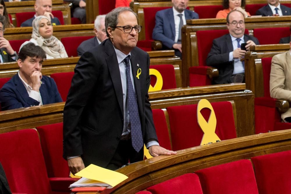 Ple d'investidura de Quim Torra