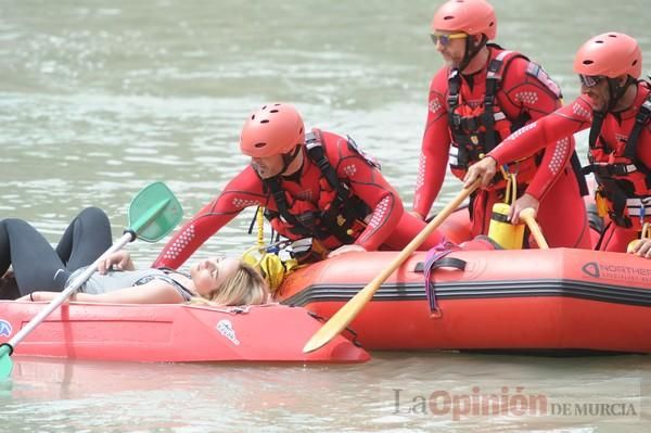 Simulacro en el río Segura