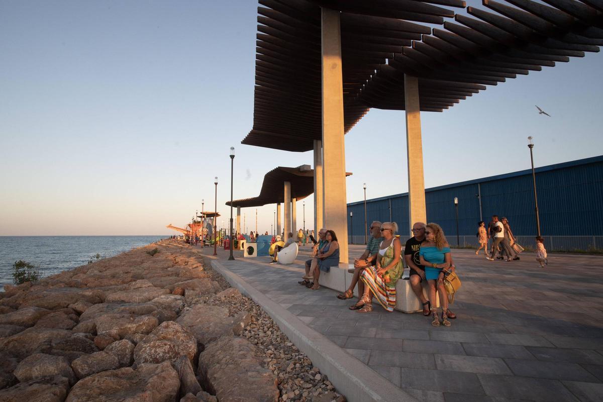 Vista del nuevo paseo.