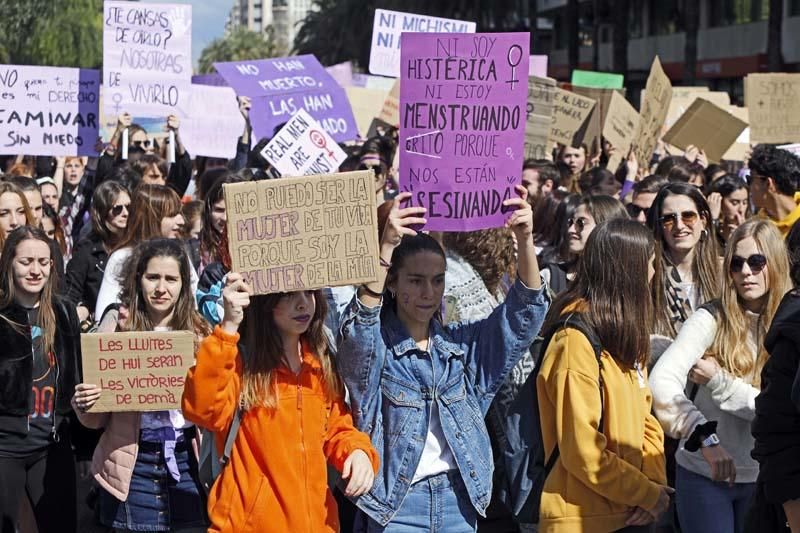 Manifestación de los estudiantes en Valencia contra el pin parental