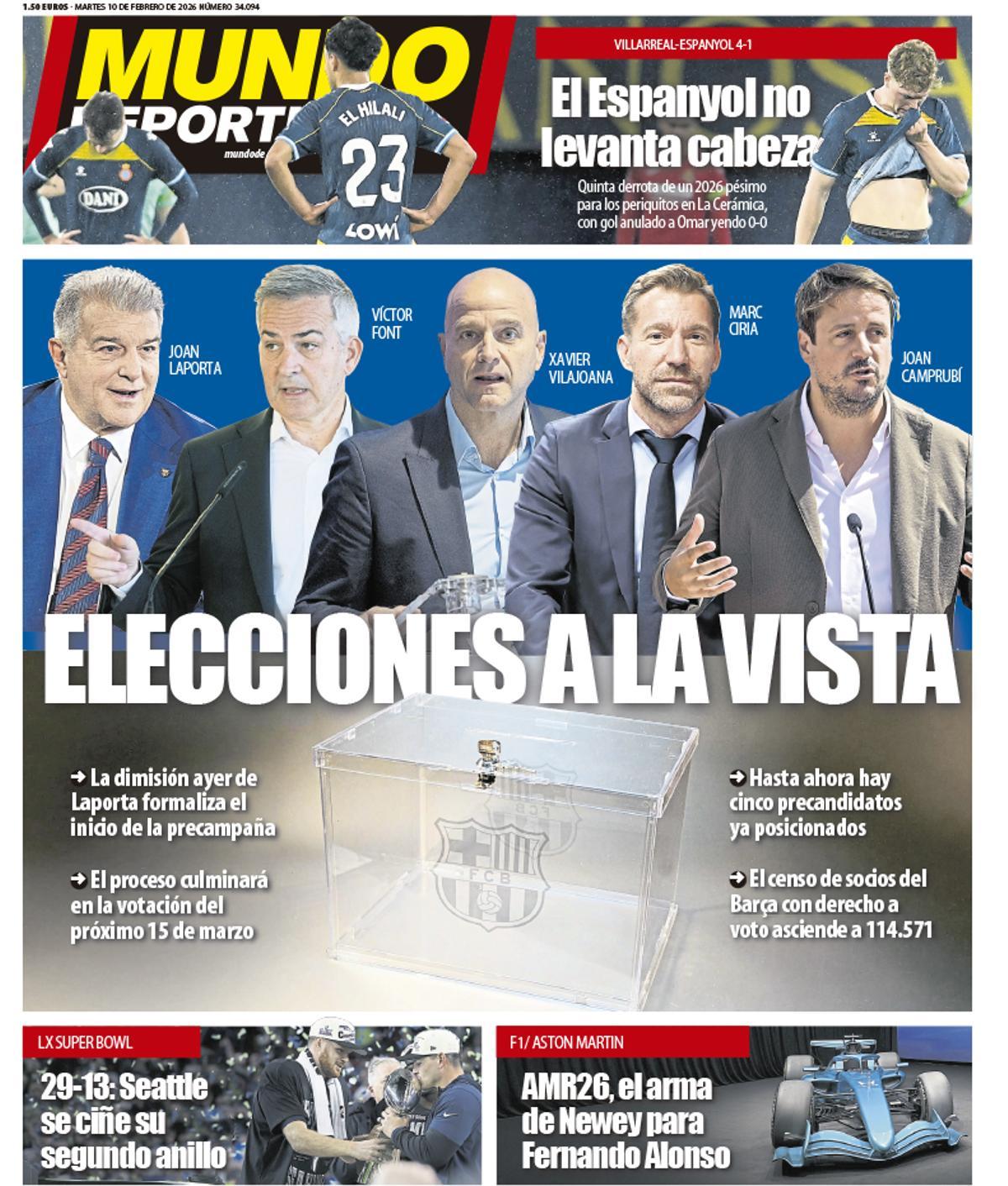 Estas son las portadas de la prensa deportiva de hoy