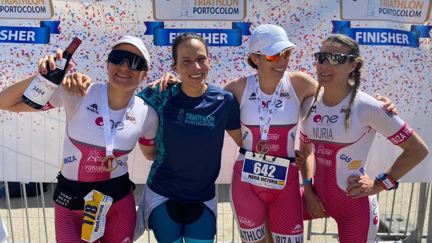 El Ibiza Half femenino brilla en el Triathlon de Portocolom