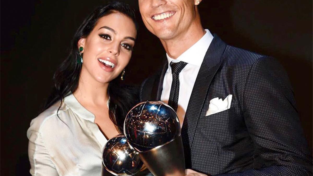 Georgina Rodríguez y Cristiano Ronaldo en la gala The Best FIFA