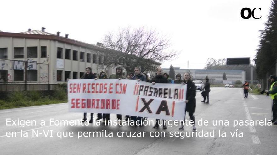 Nueva protesta para reclamar una pasarela en Guísamo