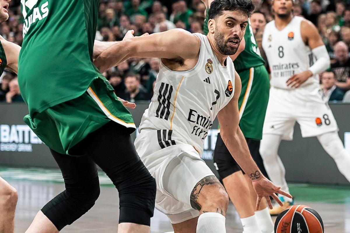 Campazzo, en una acción del encuentro ante Zalgiris