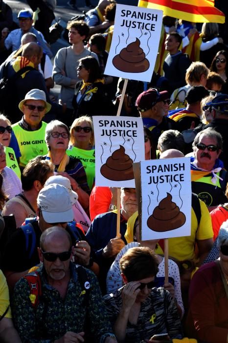 Manifestación del independentismo catalán en Madrid