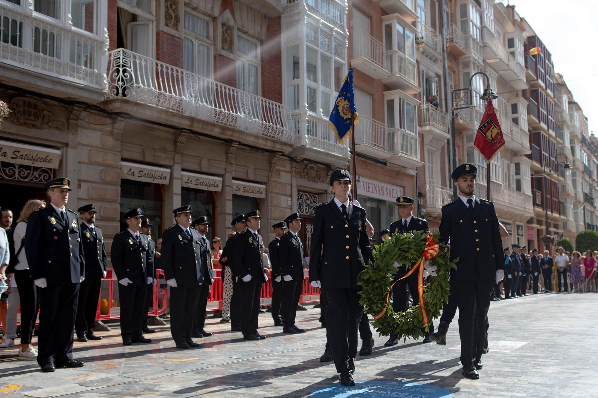 La Policía conmemora en Cartagena el día de los Ángeles Custodios