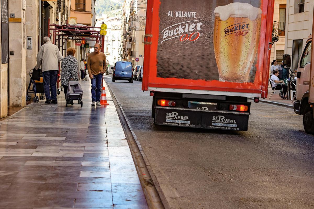 La calle Sant Llorenç de Alcoy, en imagen de archivo