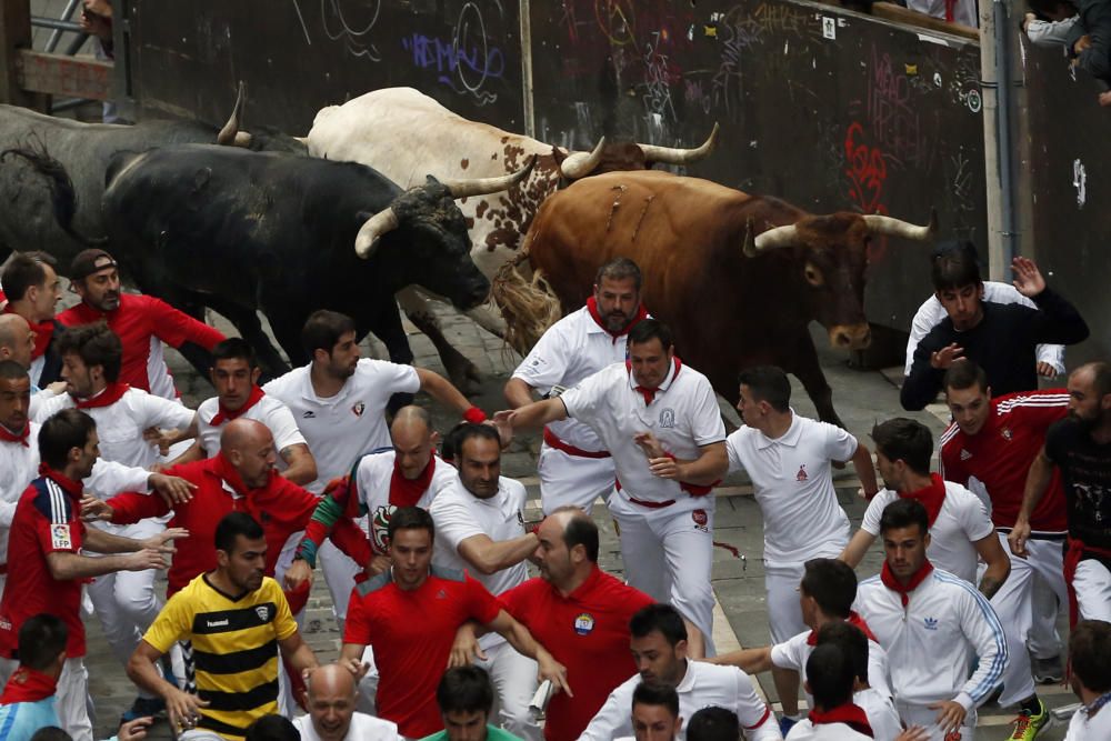 Último encierro de los Sanfermines 2016