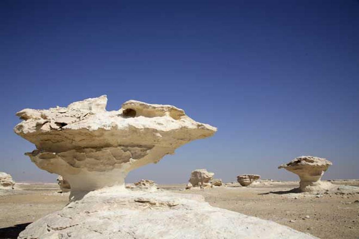 Desierto Blanco, en la depresión de Farafra, en Egipto.