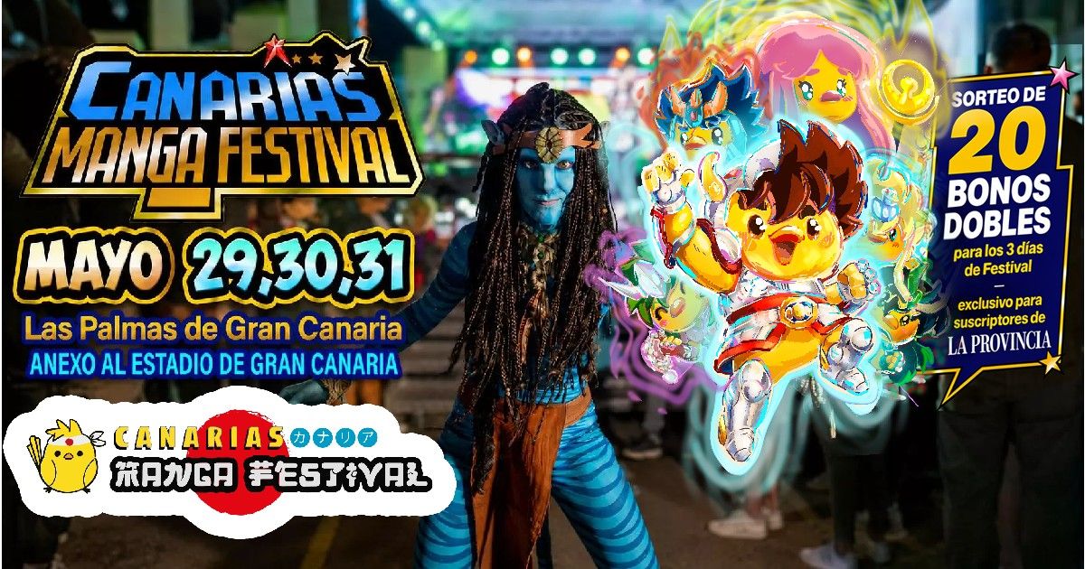 Sorteo exclusivo para suscriptores de LA PROVINCIA: 20 bonos dobles para disfrutar de los 3 días del Canarias Manga Festival.