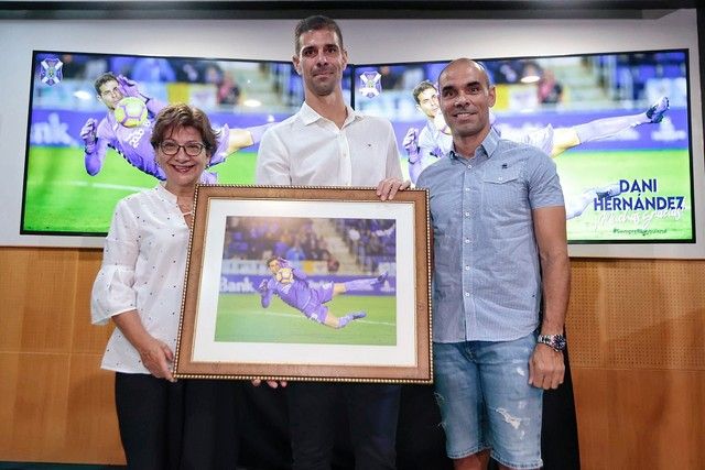 Rueda de prensa del portero del CD Tenerife Dani Hernández