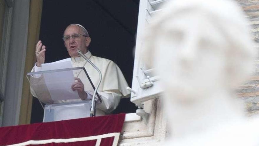 El papa Francisco, ayer, en el Vaticano.