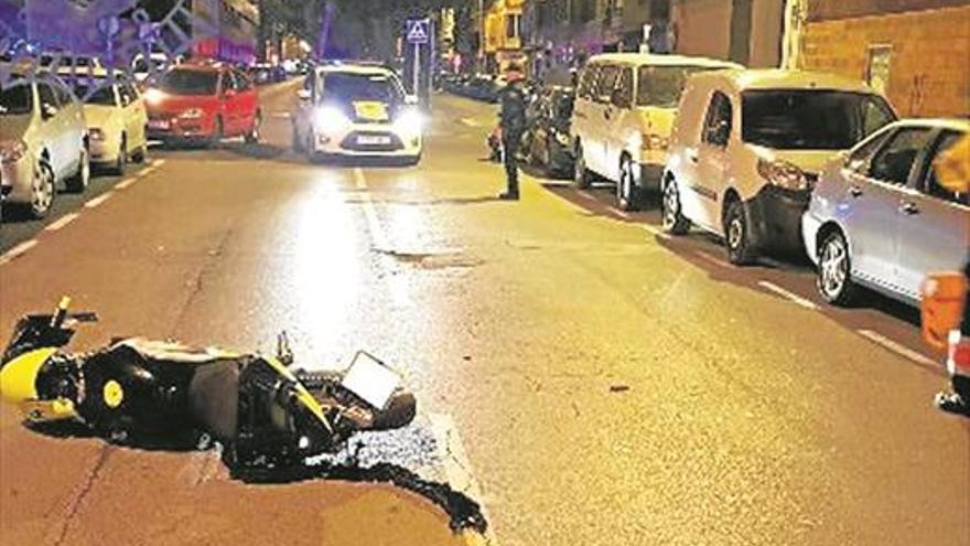 Muere un motorista en Castellón al salirse de la vía y perder el control