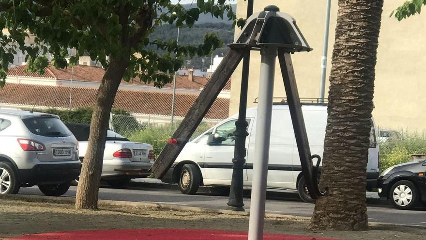 Actos vandálicos en un parque de Segorbe.