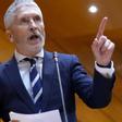 Fernando Grande-Marlaska durante la sesión de control al Gobierno en el Senado.