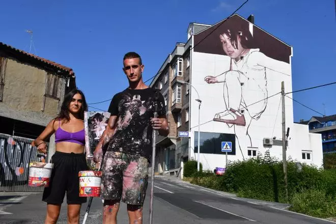 Las fachadas de Cambre se llenan de color con el Cromático Mural Fest