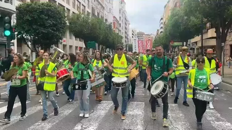 'Maricarmen' encabeza la manifestación de Educación este viernes en València