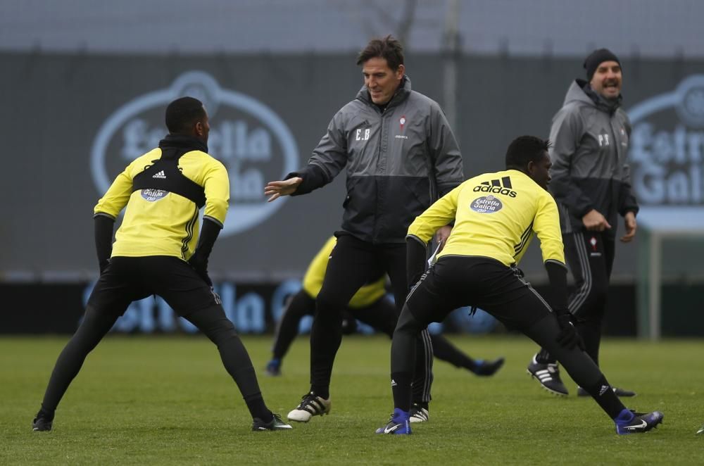 Entrenamiento del Celta en A Madroa