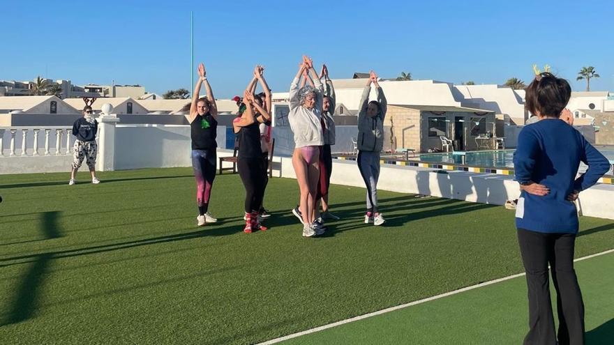 La selección de natación artística se concentra estos días en Lanzarote para preparar el Mundial