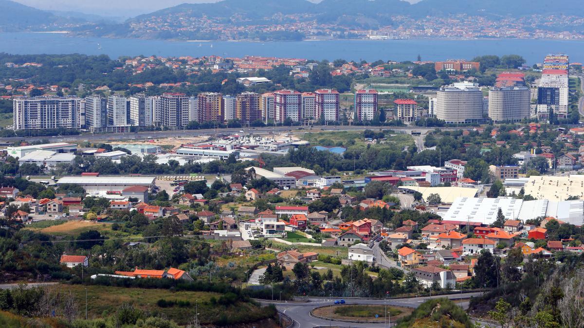 Vista aérea de Vigo