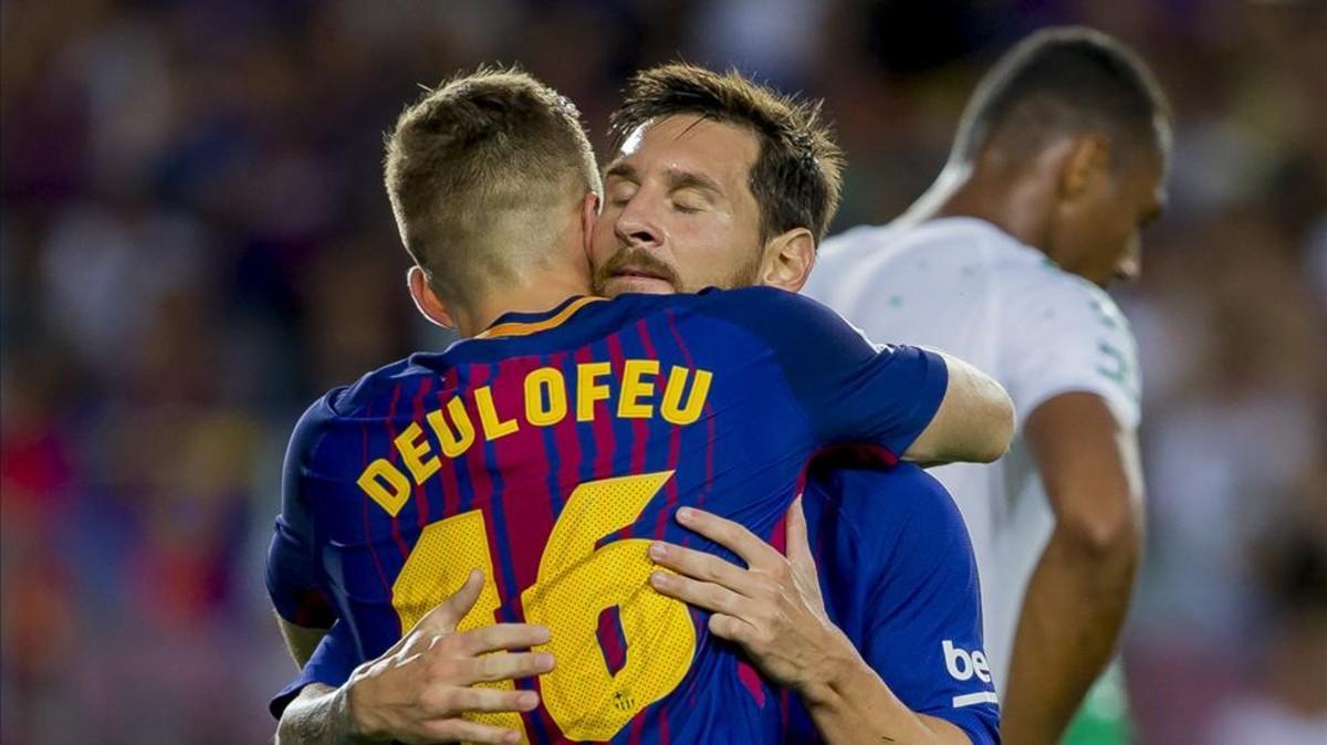 Messi está engrasando su conexión con Deulofeu