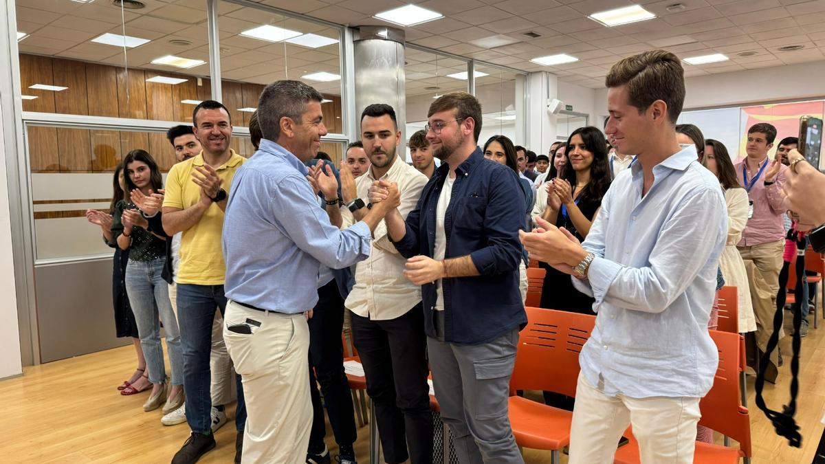 Carlos Mazón, en el acto de este domingo por la mañana.