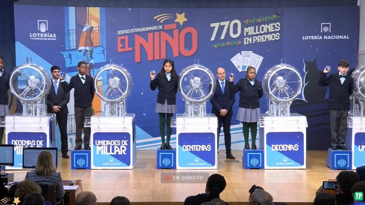 El sorteo de la Lotería del Niño.