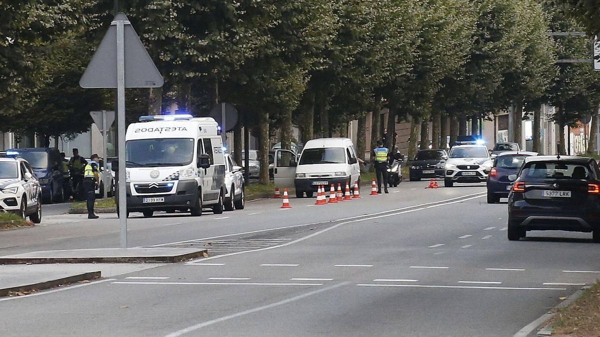 Un control de la Policía Local de Santiago