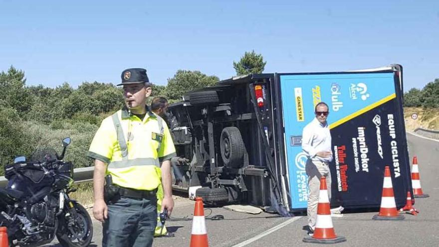 Accidente de un camión del Mutua Levante