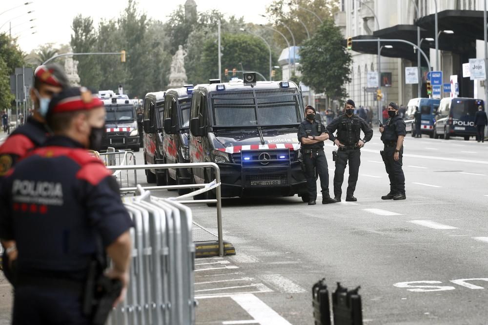 Manifestacions a Barcelona contra la visita del rei Felip VI