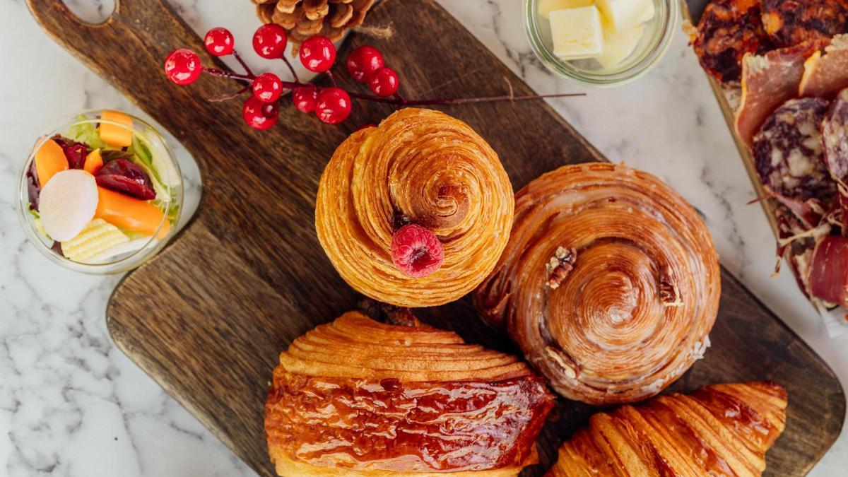 LOs brunches comenzarán con una selección de pastelería hojaldrada