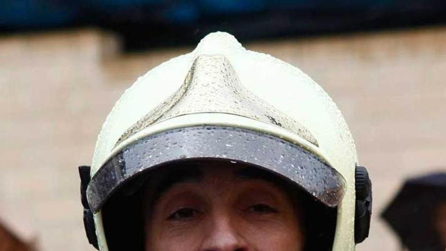 Juan Carlos Fernández, en la plaza de la Catedral.