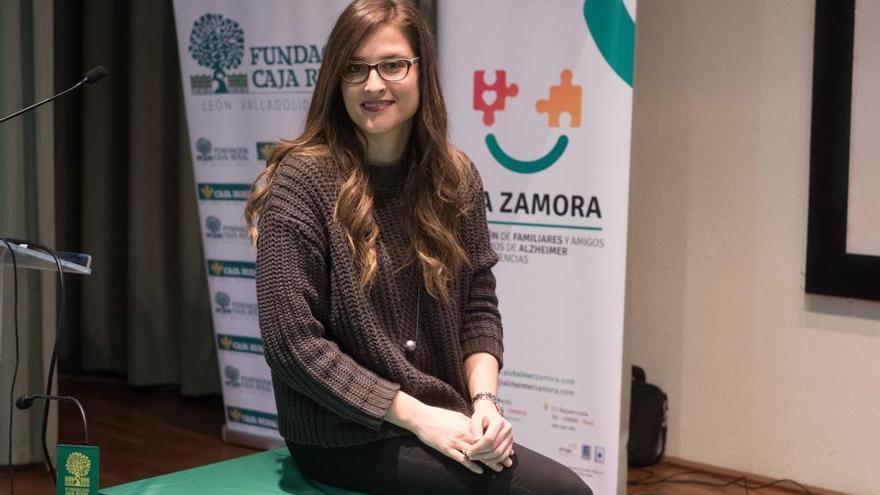 Laura Manteca, psicóloga de la asociación de Alzheimer Zamora.