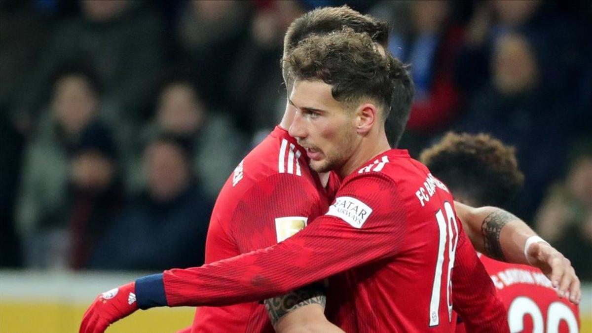 Goretzka celebrando uno de sus goles