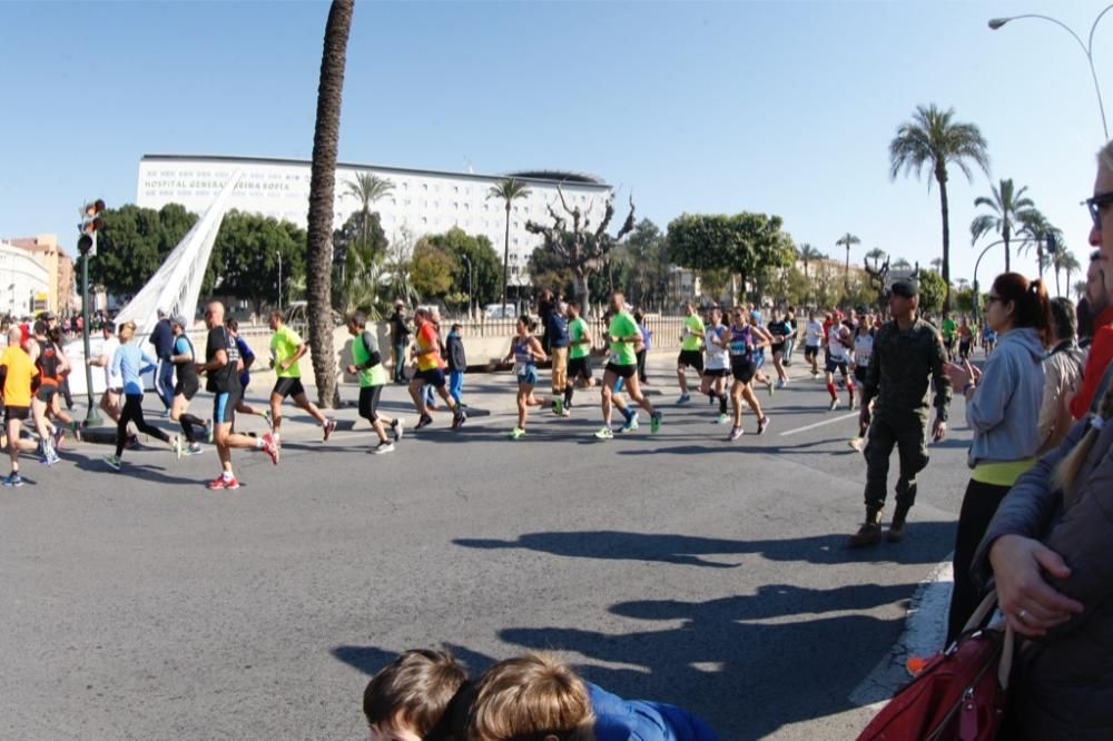 Media Maratón Murcia: Paso por Puente Reina Sofía