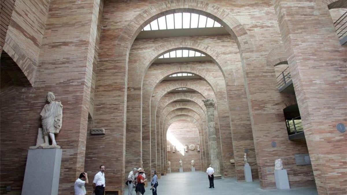 Nave principal del Museo Nacional de Arte Romano de Mérida.