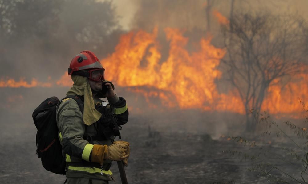 Incendio en Rianxo |El fuego arrasa más de 800 ha